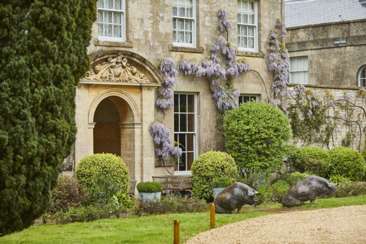 The Pig, Pig Near Bath,, Bath, Somerset, gardens hotel, bar, rooms, restaurant