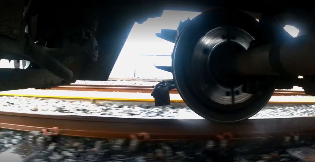 Water-Trak technology on the underside of a Northern train