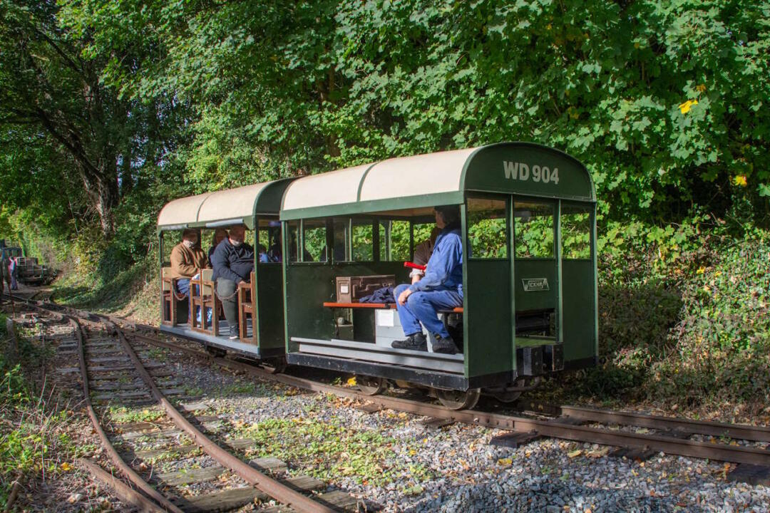 Wickham petrol railcar, Autumn Industrial Trains, Amberley Museum, 16th October 2022.  Amberley Museum, West Sussex.   © Pete Edgeler 2022