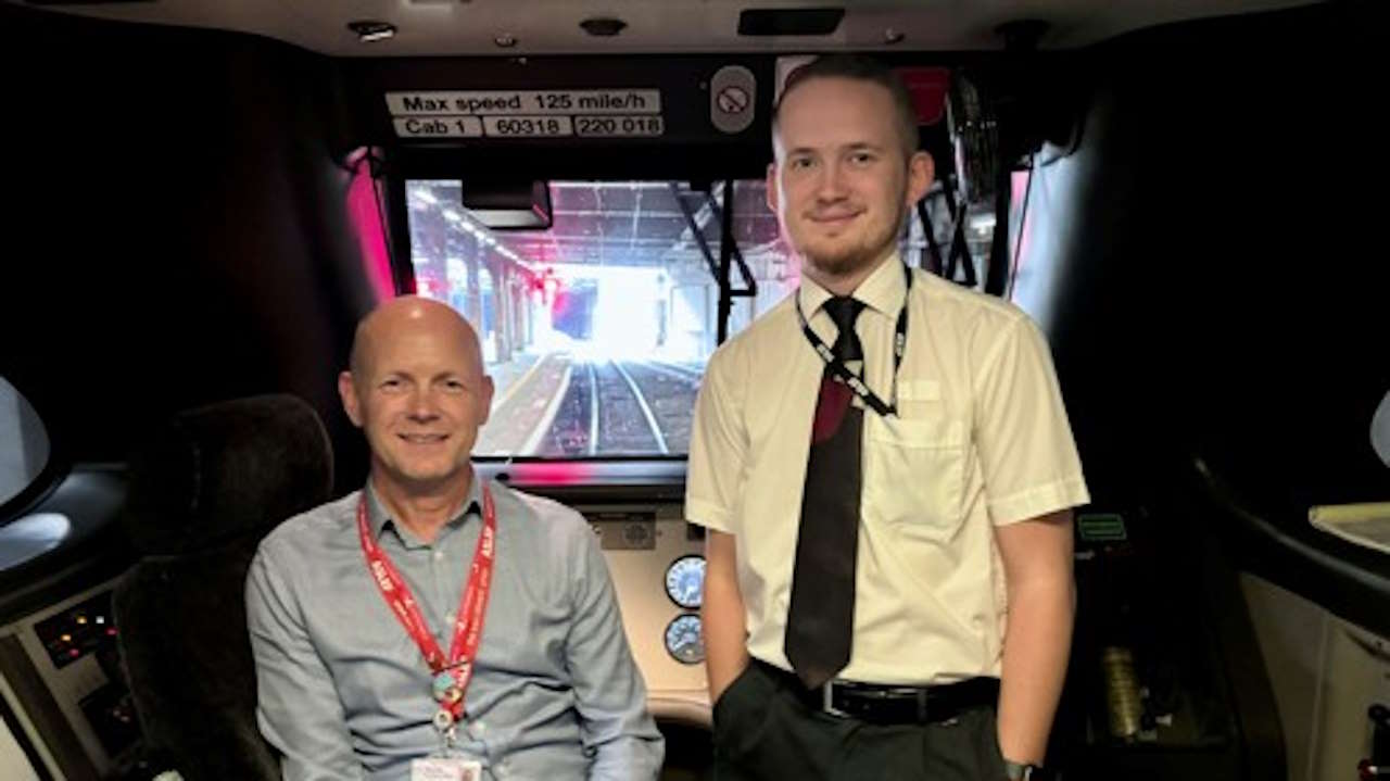 CrossCountry Driver Trainer Phil Read with his son, driver Andy Read