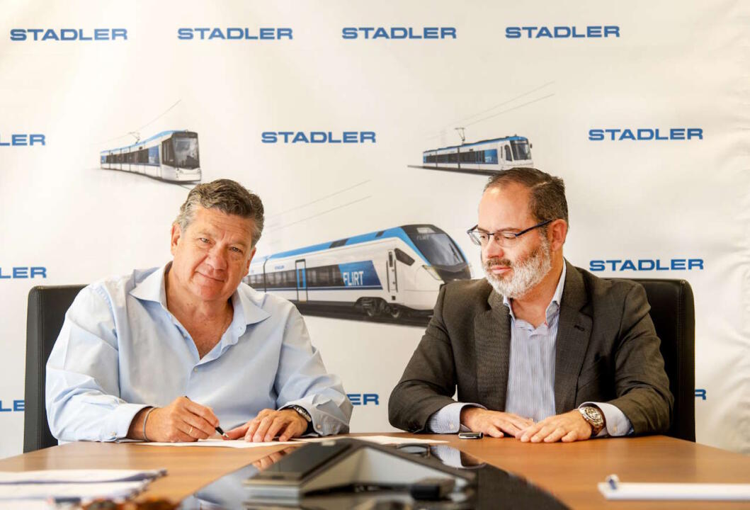 iñigo parra, ceo stadler valencia and fernando pérez, ceo alpha trains group