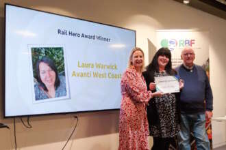 Avanti West Coast employee named a ‘Rail Hero’ at awards ceremony