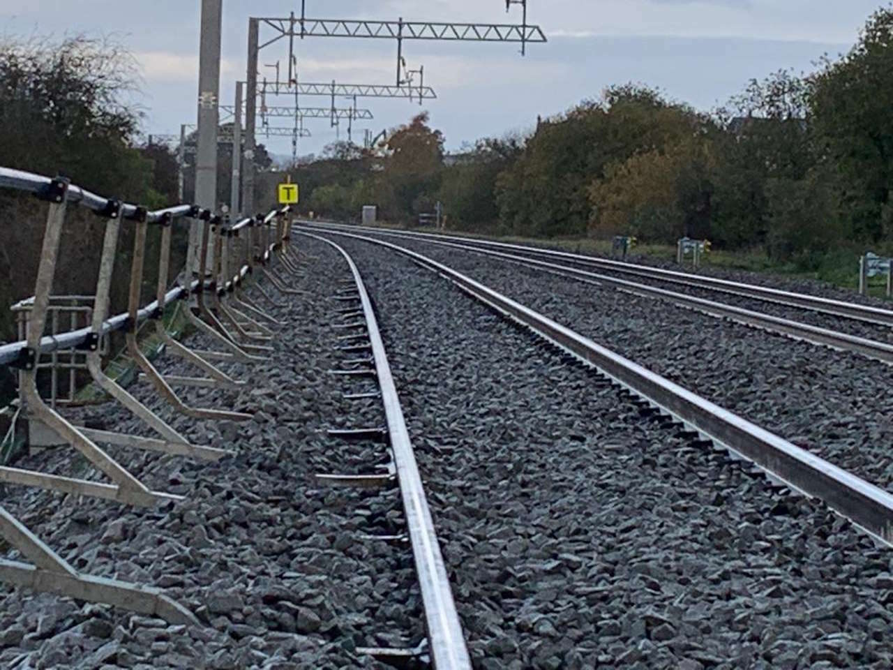 Repaired track at Blaybrooke