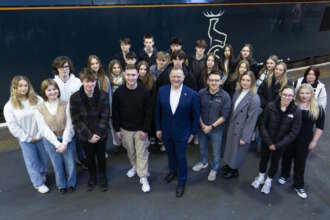 Millburn Academy students go green for a visit to Parliament in London