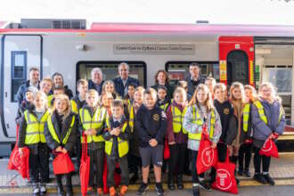 New named train takes to the rails between Swansea and Carmarthen