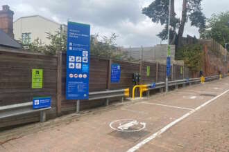 Electric car chargers installed at three railway train stations