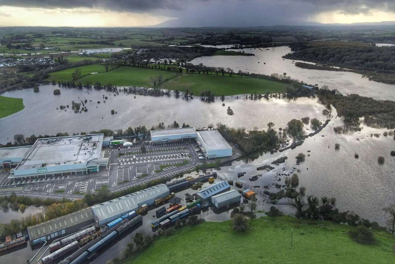 Northern Ireland: flood damage causes cancellation of Downpatrick gala