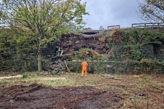 Network Rail expects normal service from Monday after West Yorkshire landslip