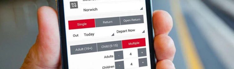 Great Anglia app. // Credit: Great Anglia