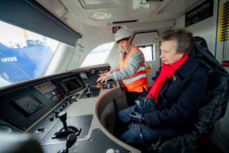 HRH Princess Royal visits Nuclear Transport Solutions’ Barrow port