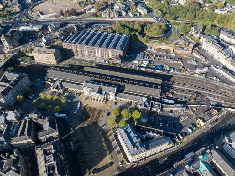 Huddersfield Station Birds Eye