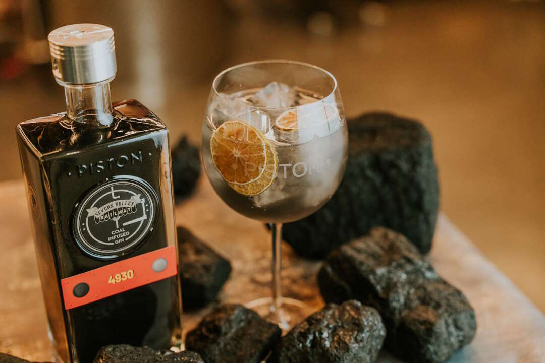 Coal infused gin