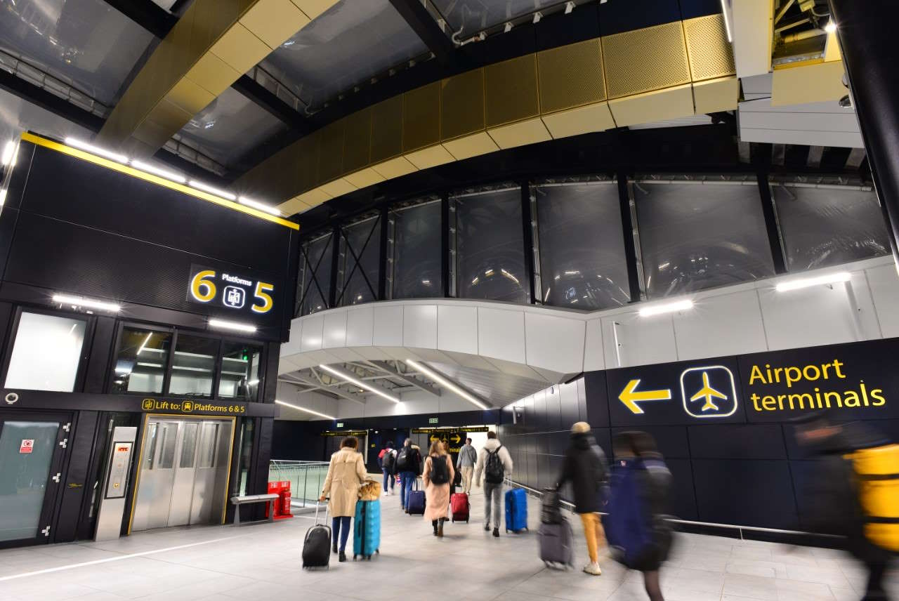 Gatwick Airport station is open for passengers once again following ...