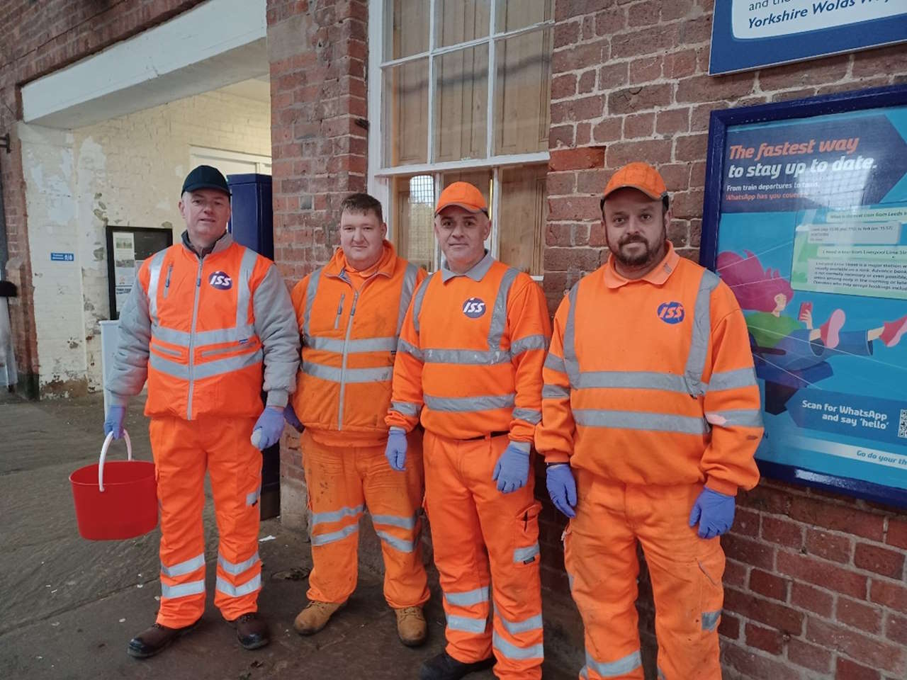 Volunteers at Filey station