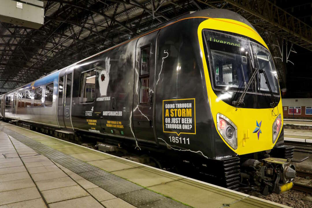 TransPennine Express (TPE) is supporting International Men’s Day with a new train wrap in partnership with Andy’s Man Club, a men’s suicide prevention charity.