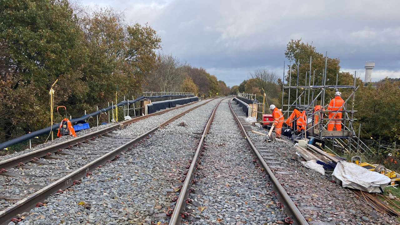 Upgrade work at Warford Farm Bridge