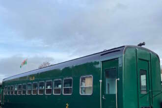 Ex-Sierra Leone carriage returns to Welsh narrow gauge railway