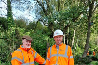 Volunteers spend a day cleaning up Greater Manchester station