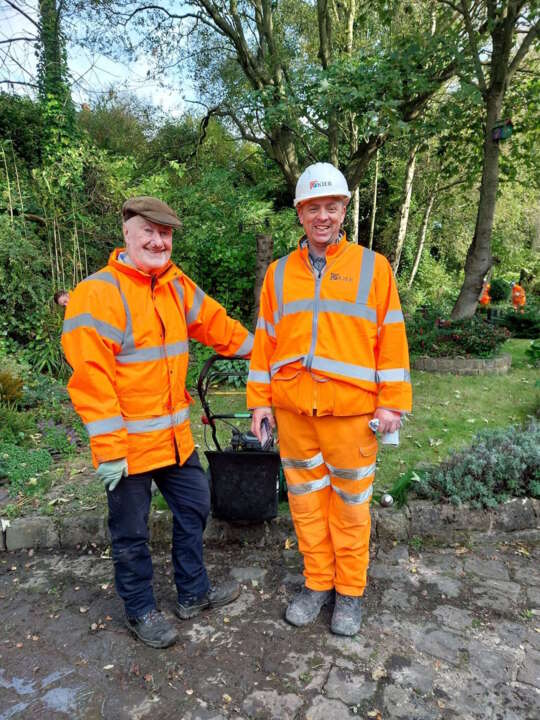 Volunteers at Hindley Station