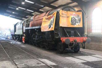 Progress report on restoring steam locomotive No. 92240