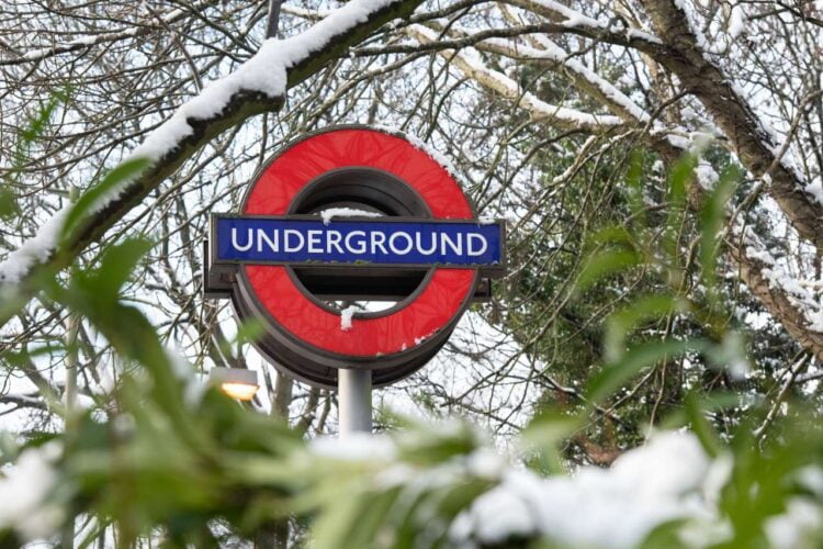 High Barnet station, Northern Line, 24 January 2021