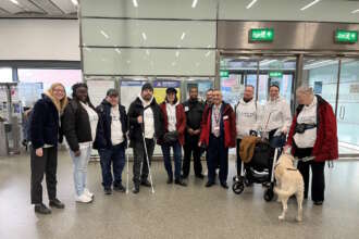 Visually-impaired passengers take part in London ‘Try a train’ trial