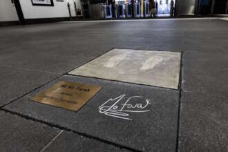 Video: Nexus unveils Mo Farah’s footprints at South Shields Interchange