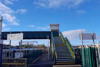 New footbridge and improved access at Royston railway station