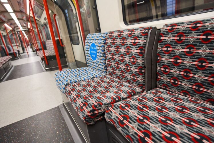 New moquette design on the Central Line