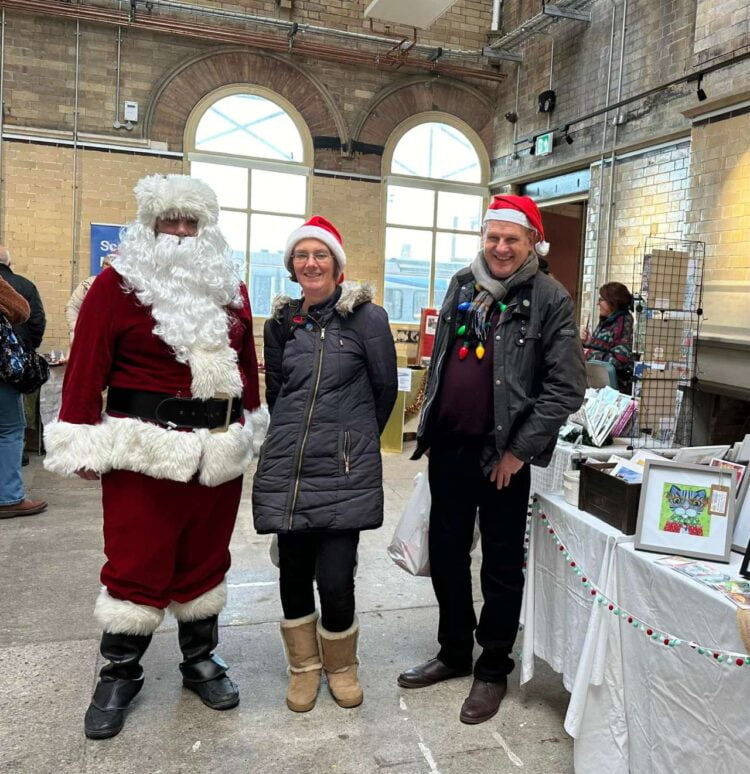 This image shows Father Christmas and his helpers from YCCRP (1)