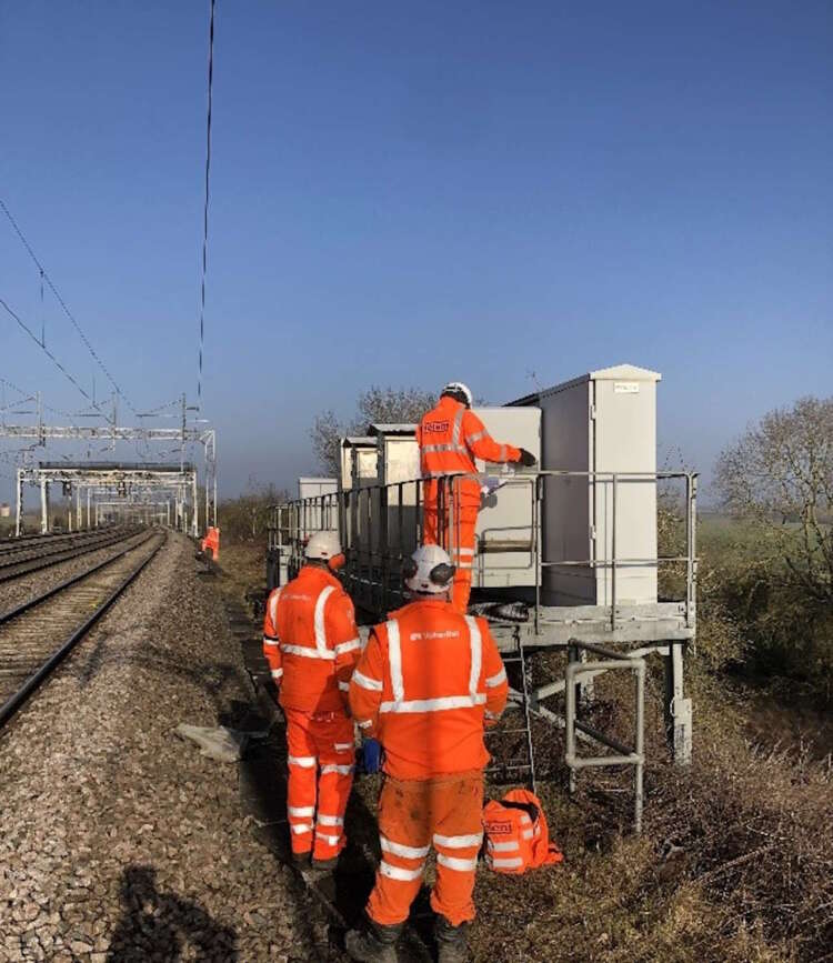 Workers on the railway