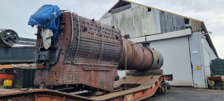 45305 Boiler Cladding Removed. // Credit: A.Toole