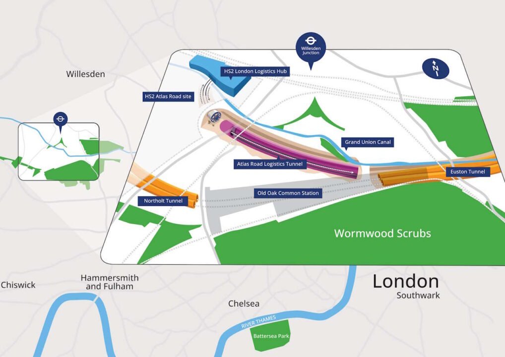 Atlas Road Logistics Tunnel map.