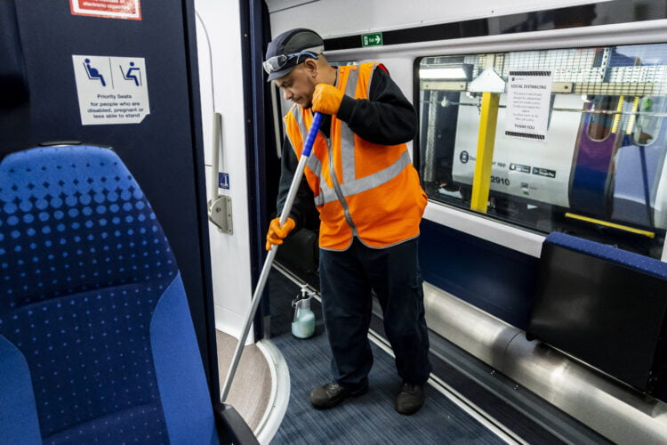 Cleaning at Neville Hill depot