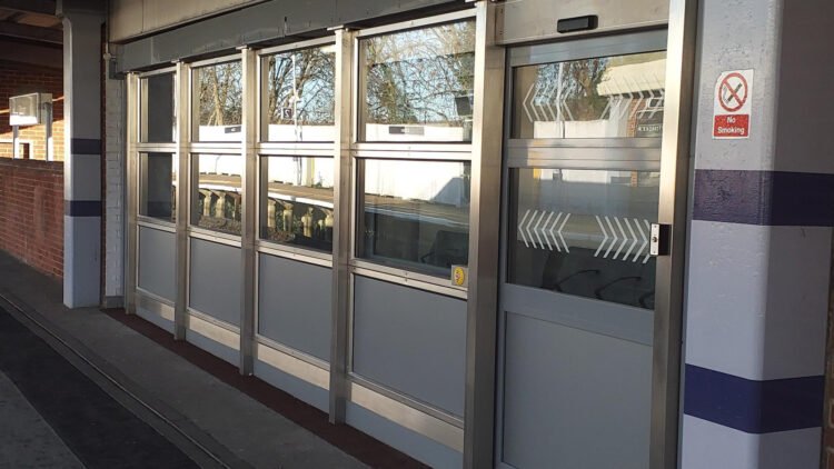 One of the new waiting areas at Eltham station