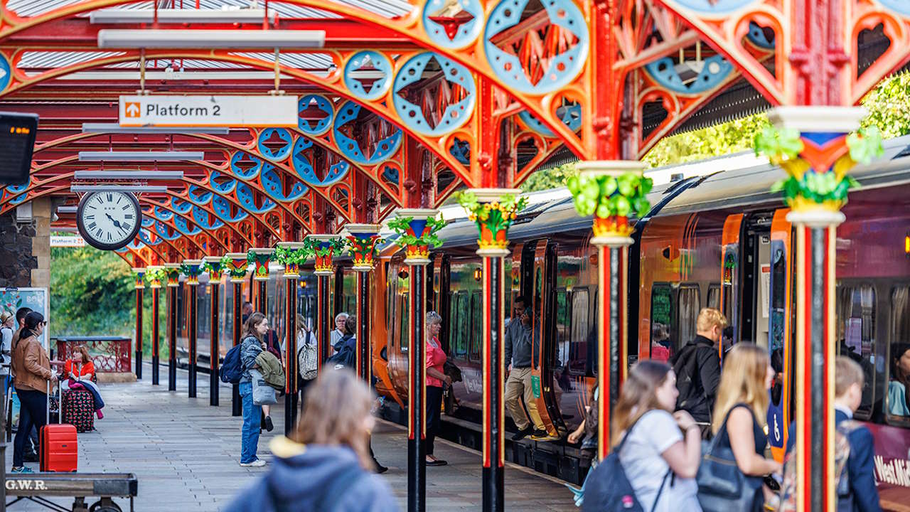 Great Malvern station platform canopy upgrades complete