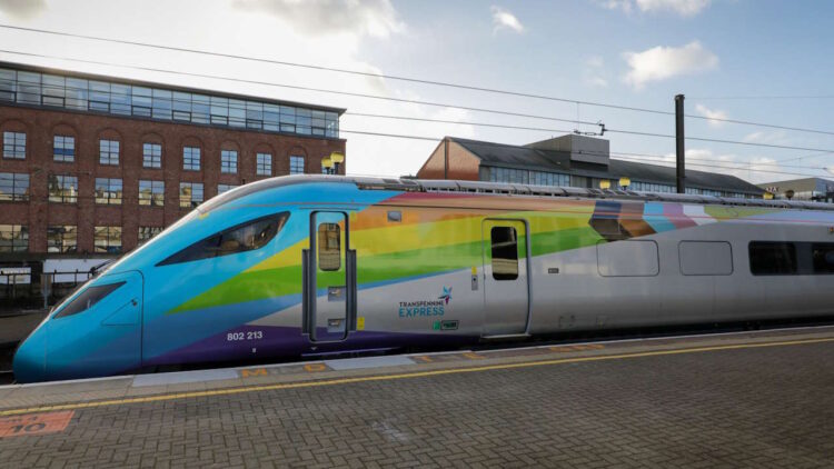 TransPennine Express dedicated Pride train. // Credit: TransPennine Express