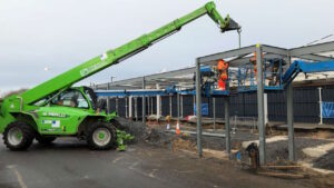 Troon steel frame work