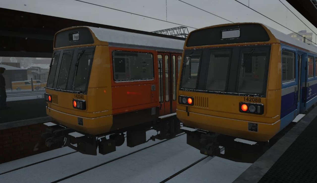 Class 142s at Preston on Train Sim World 4