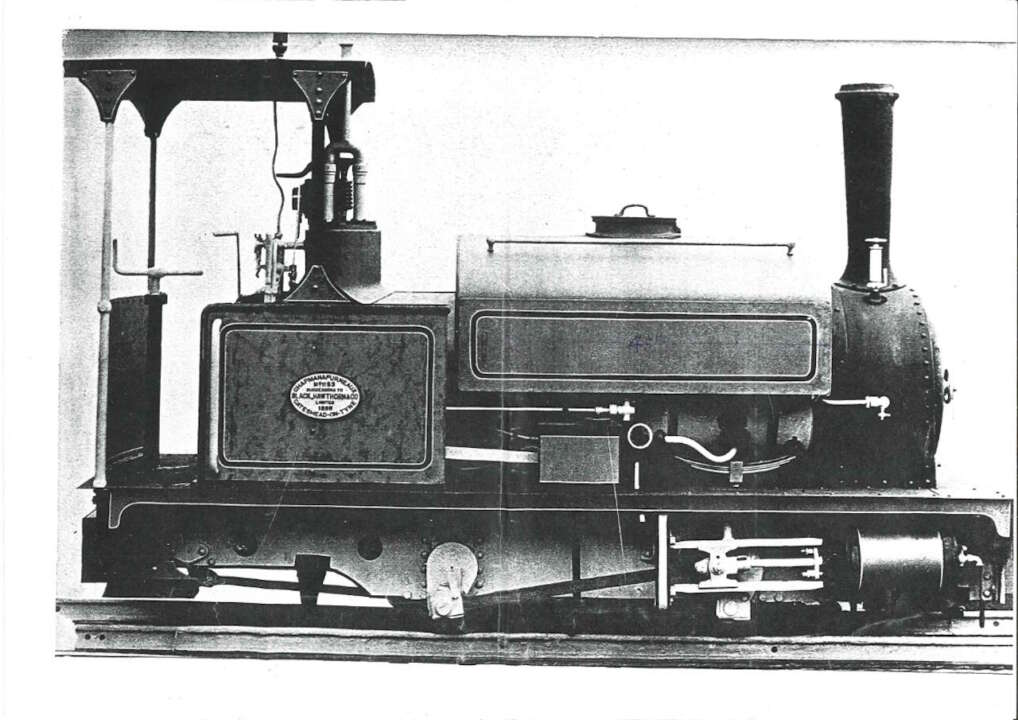 Photo is of a later but thought to be near identical locomotive built by Chapman & Furneaux who were the successor to Black, Hawthorn & Co.