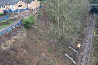 Network Rail starts landslip repairs in West Yorkshire