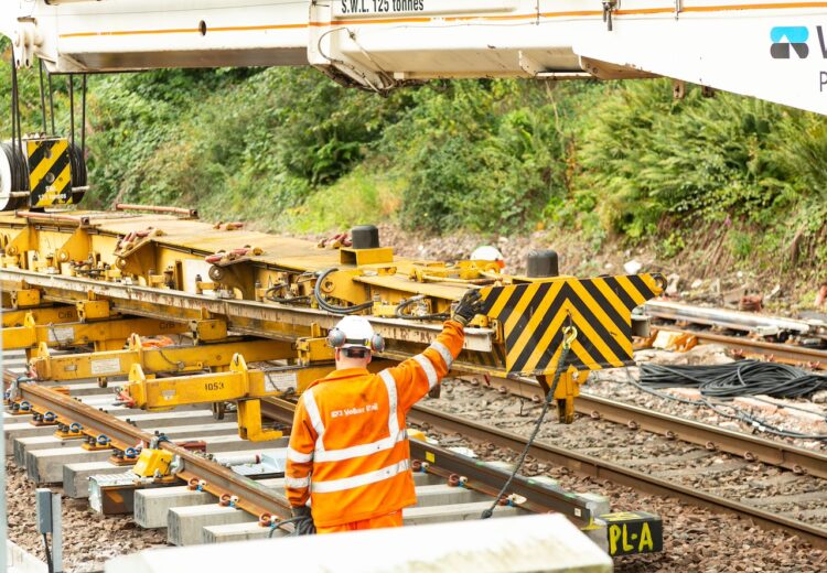 Work at Dunblane station