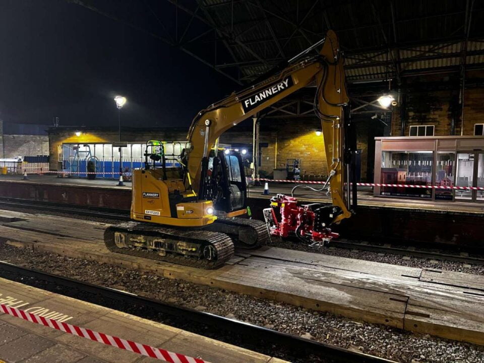 Huddersfield station TRU work