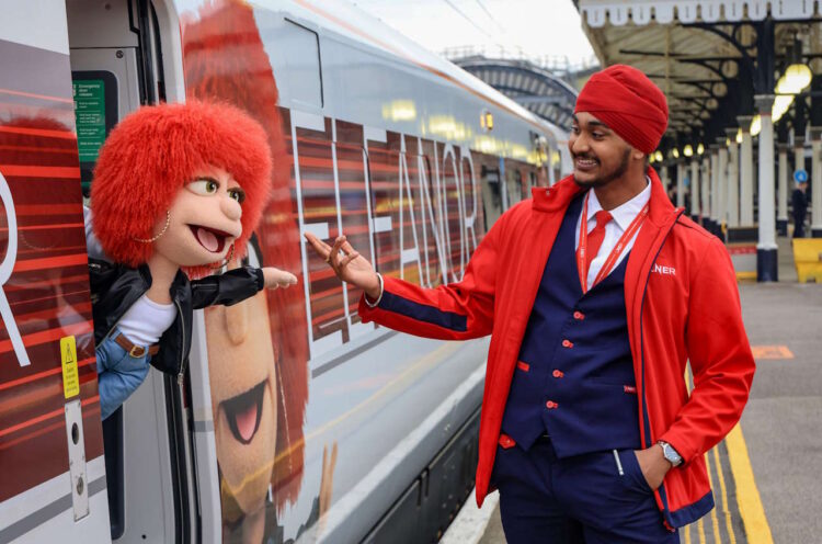 LNER Eleanor onboard Azuma train