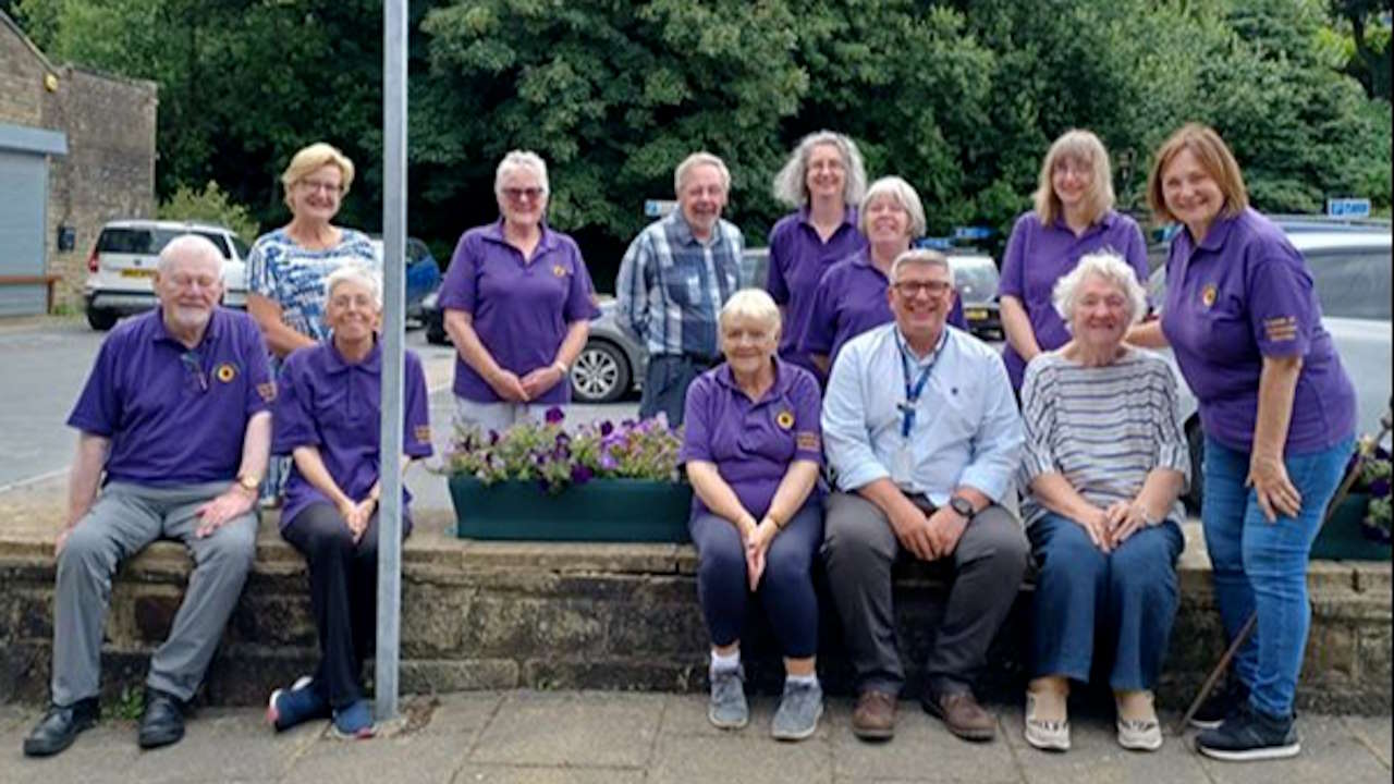 Richard Isaac with Todmorden Volunteers