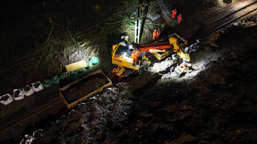 Work progressing to reopen West Yorkshire railway line