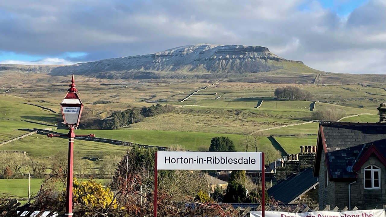 The view from Horton-in-Ribblesdale station