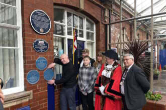 Blue plaques at Yorkshire station honour World War II war heroes