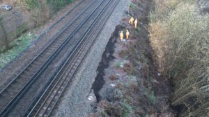 Landslip at Newington