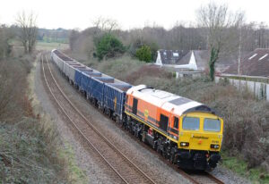 59205 tnt 59102 6C28 12.48 Exeter Riverside - Westbury 16.1.24